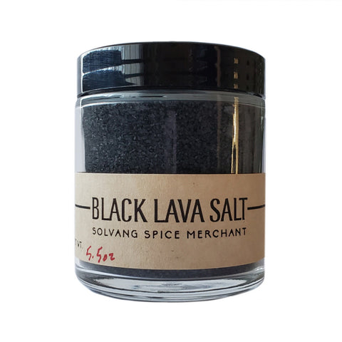 1/2 cup jar of fine grain Black Lava Salt
