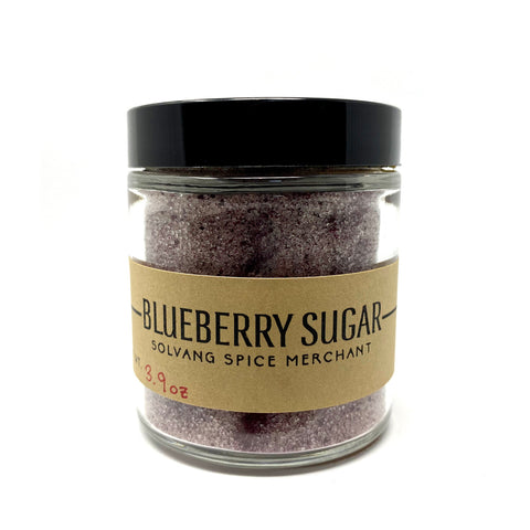 1/2 Cup Jar of Blueberry Sugar