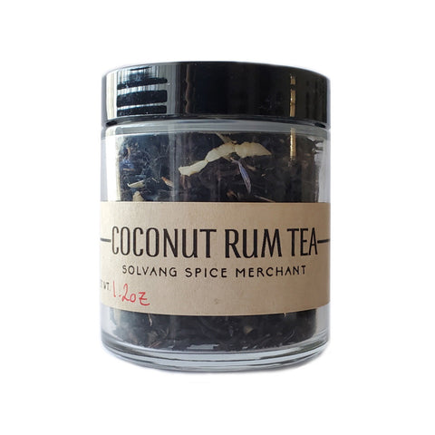 1/2 cup jar of Coconut Rum loose leaf tea