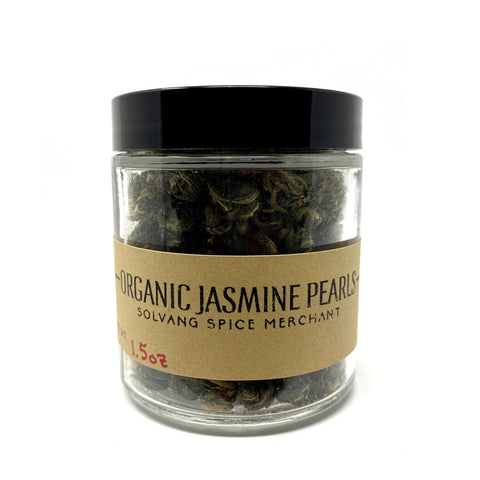 1/2 cup jar of Organic Jasmine Pearls