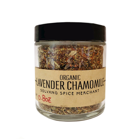 1/2 cup jar of Organic Lavender Chamomile loose leaf tea