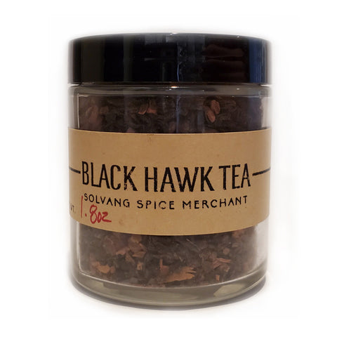 1/2 cup jar of Black Hawk loose leaf tea