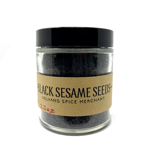 1/2 cup jar of Black Sesame Seeds
