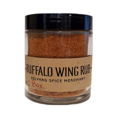 1/2 cup glass jar of Buffalo Wing Rub