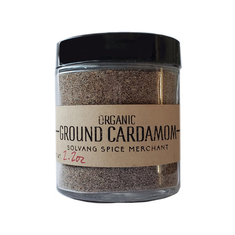 1/2 cup jar of ground organic cardamom