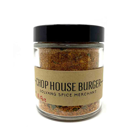 1/2 cup jar of Chop House Burger seasoning included in gift set