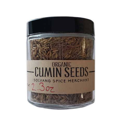 1/2 cup jar of Organic Cumin Seeds