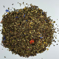 over head view of Double Bubble loose leaf tea