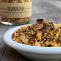 Small white dish with Dukkah