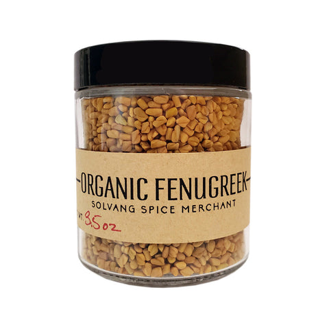 1/2 cup jar of Organic Fenugreek Seeds