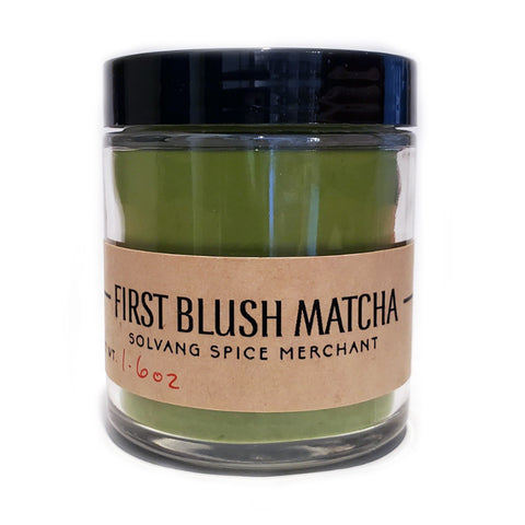 1/2 cup jar of First Blush Matcha powder