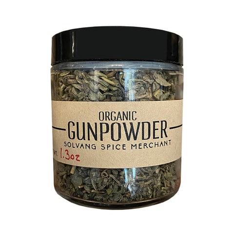 1/2 cup jar of Organic Gunpowder loose leaf green tea