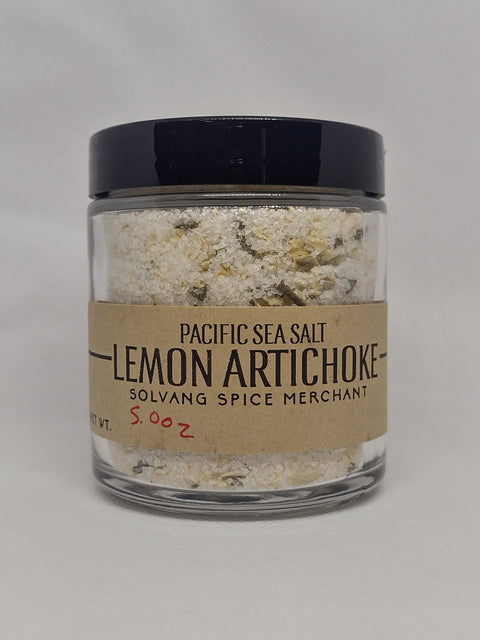 1/2 cup jar option for Lemon Artichoke Pacific Sea Salt.