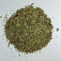Over head view of a loose pile of Lemon Verbena