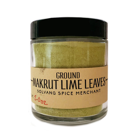 1/2 cup jar of Ground Makrut Lime Leaves