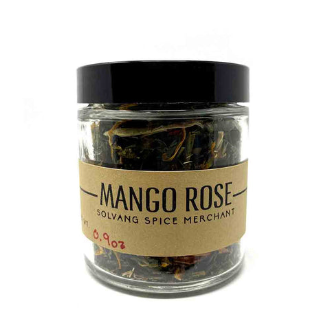 1/2 cup jar of Mango Rose loose leaf tea