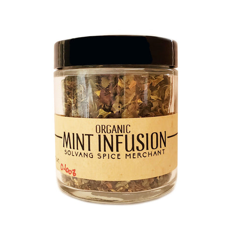 1/2 cup jar of Organic Mint Infusion loose leaf tea