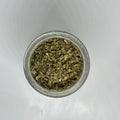 Small dish with loose pile of organic parsley