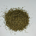 over head view of a loose pile of organic parsley