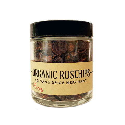 1/2 cup jar of Organic Rosehips
