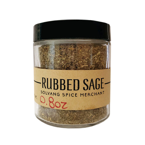 1/2 cup jar of Rubbed Sage