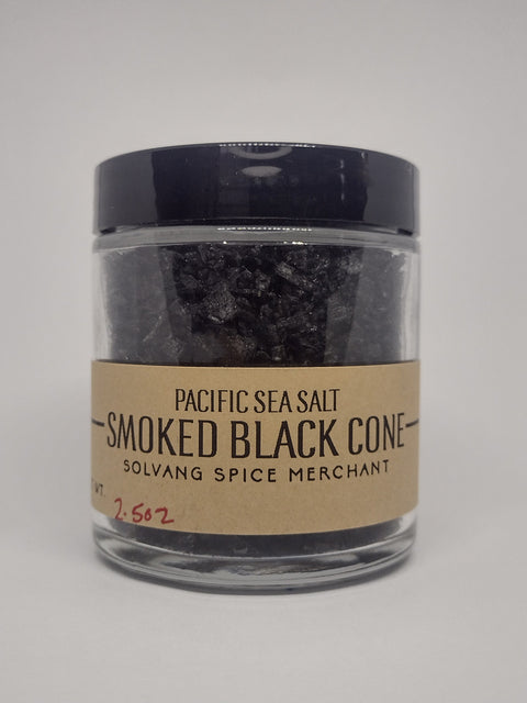 1/2 cup jar option for Smoked Black Cone Pacific Sea Salt