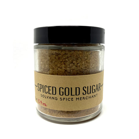 1/2 cup jar of Spiced Gold Sugar