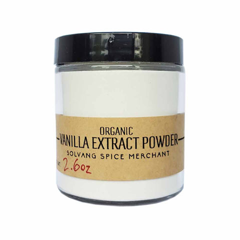 1/2 cup jar of Organic Vanilla Extract Powder