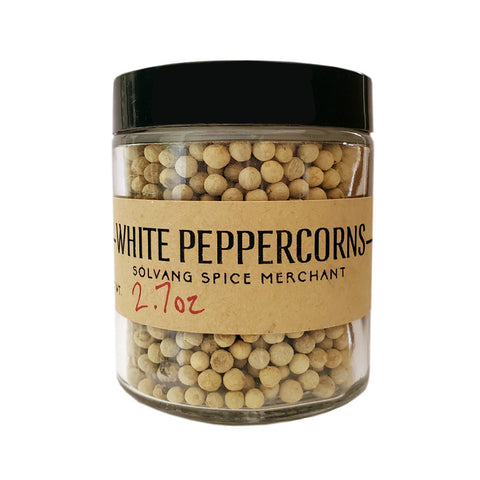 1/2 cup jar of White Peppercorns